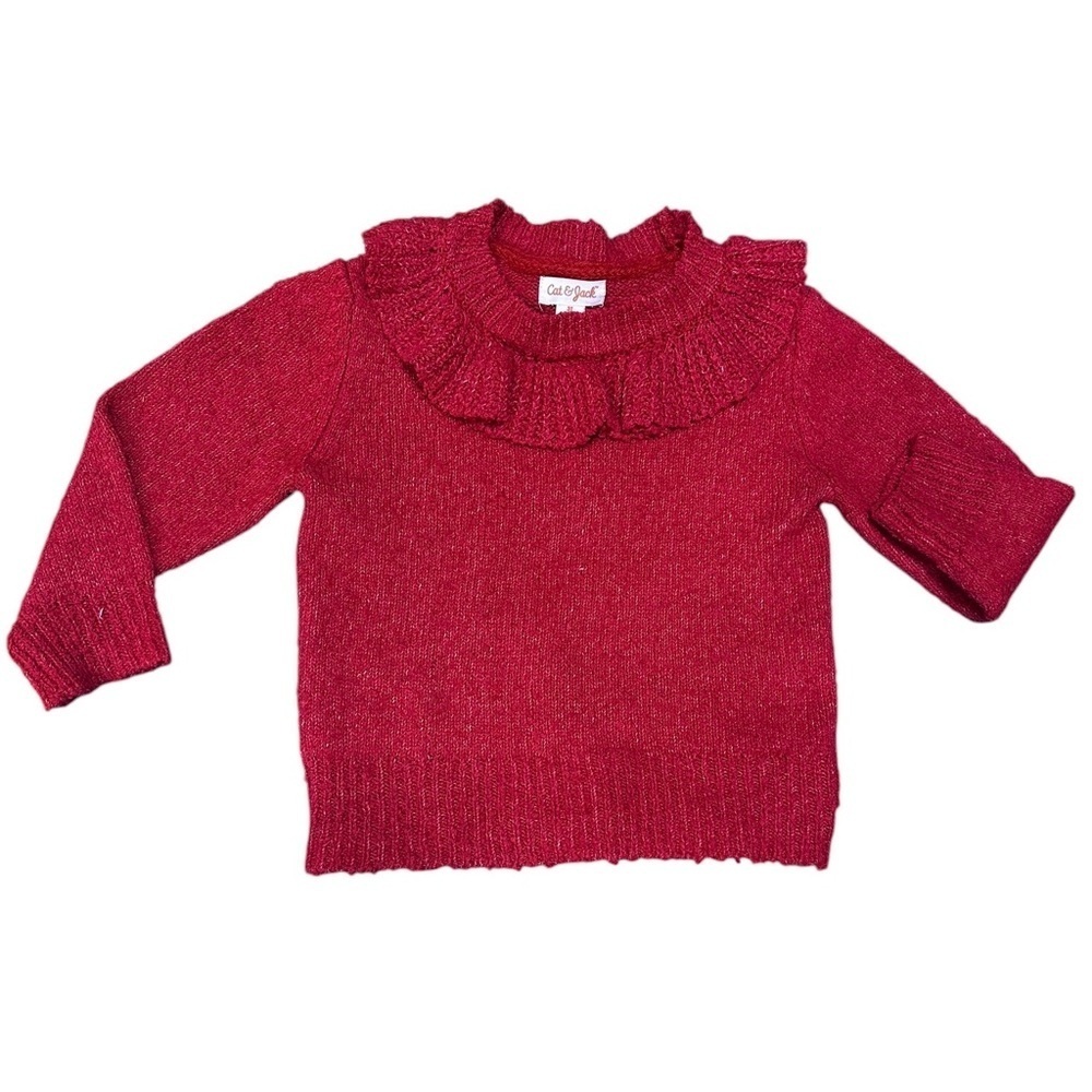 Cat & Jack Red Sweater 3T